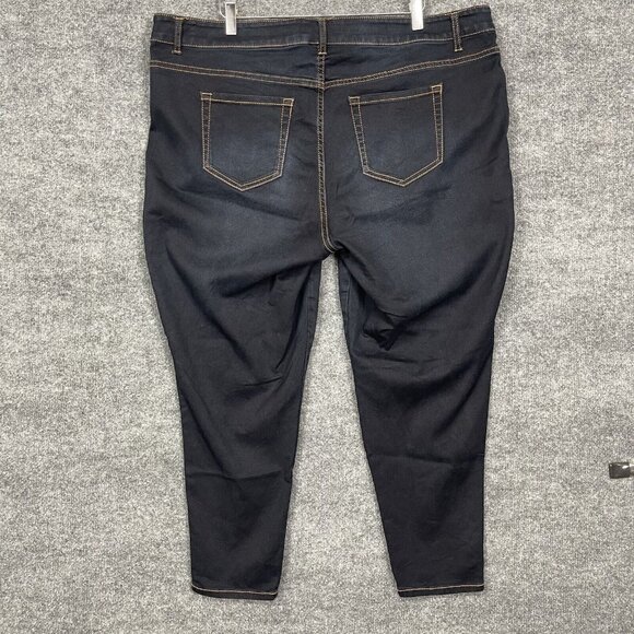 Torrid Jeans Womens 24 Blue Jegging Dark Wash‎ High Rise Cotton Stretch Blend - Picture 3 of 15